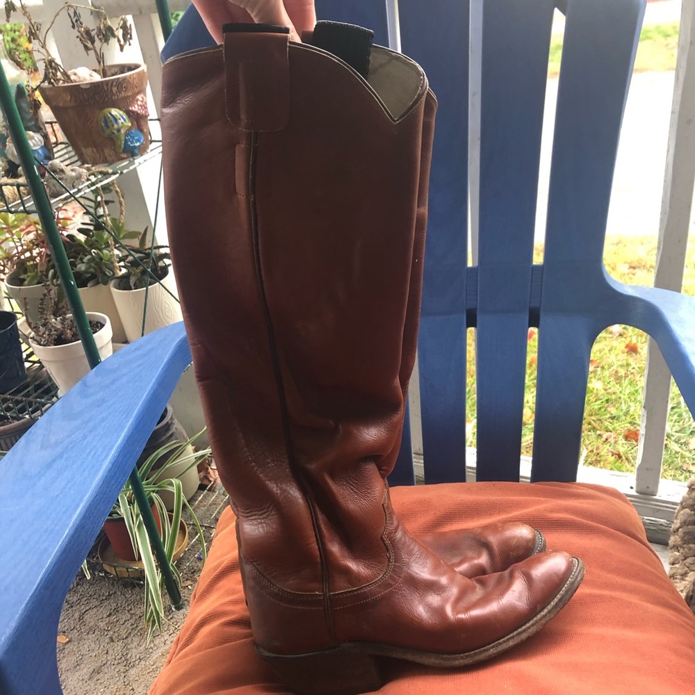 VNTG Olathe Tan Brown Leather SIZE 7B W